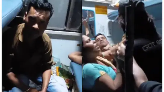 Train Me Kiss Karne Par Hangama | ट्रेन में करदी ऐसी हरकत अचानक बदल गया कोच का माहौल