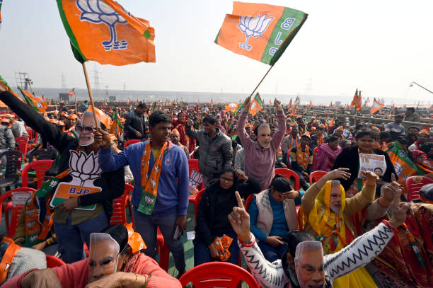 BJP Jeet Ki Taraf Badhte Hue At Delhi Assembly Election 2025 Result