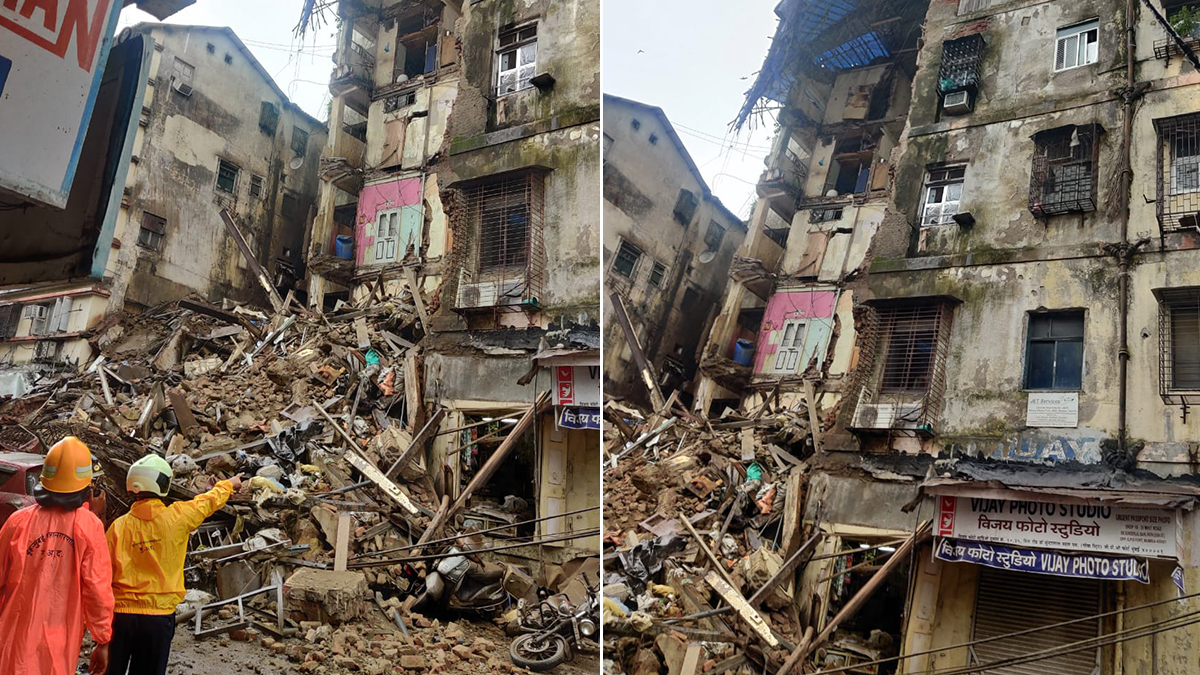 House Collapse – G +1 ghar ka kuch hissa gira, 5 Log injured hue at Jogeshwari East