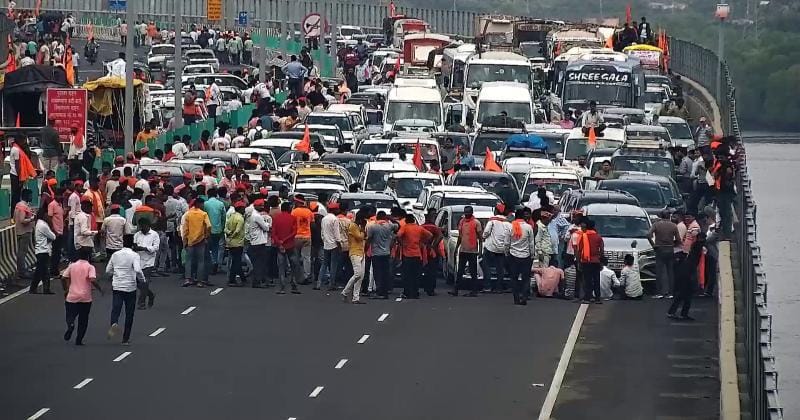 Trombay Traffic Division Road Closure, Marathi Kranti Morcha