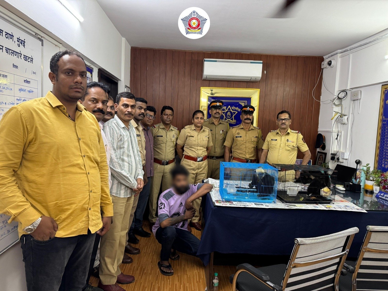 Sakinaka Police Ne Do Rare Baby Gibbons Ko Bachaya, Do Smugglers Pakde Gaye