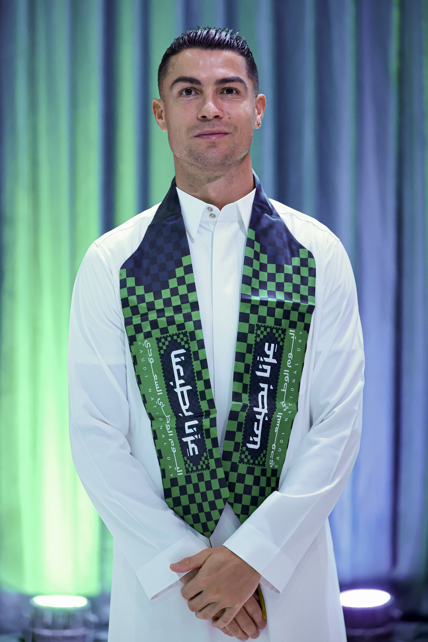Cristiano Ronaldo Ne Saudi National Day Ko Traditional Style Mein Celebrate Kiya.