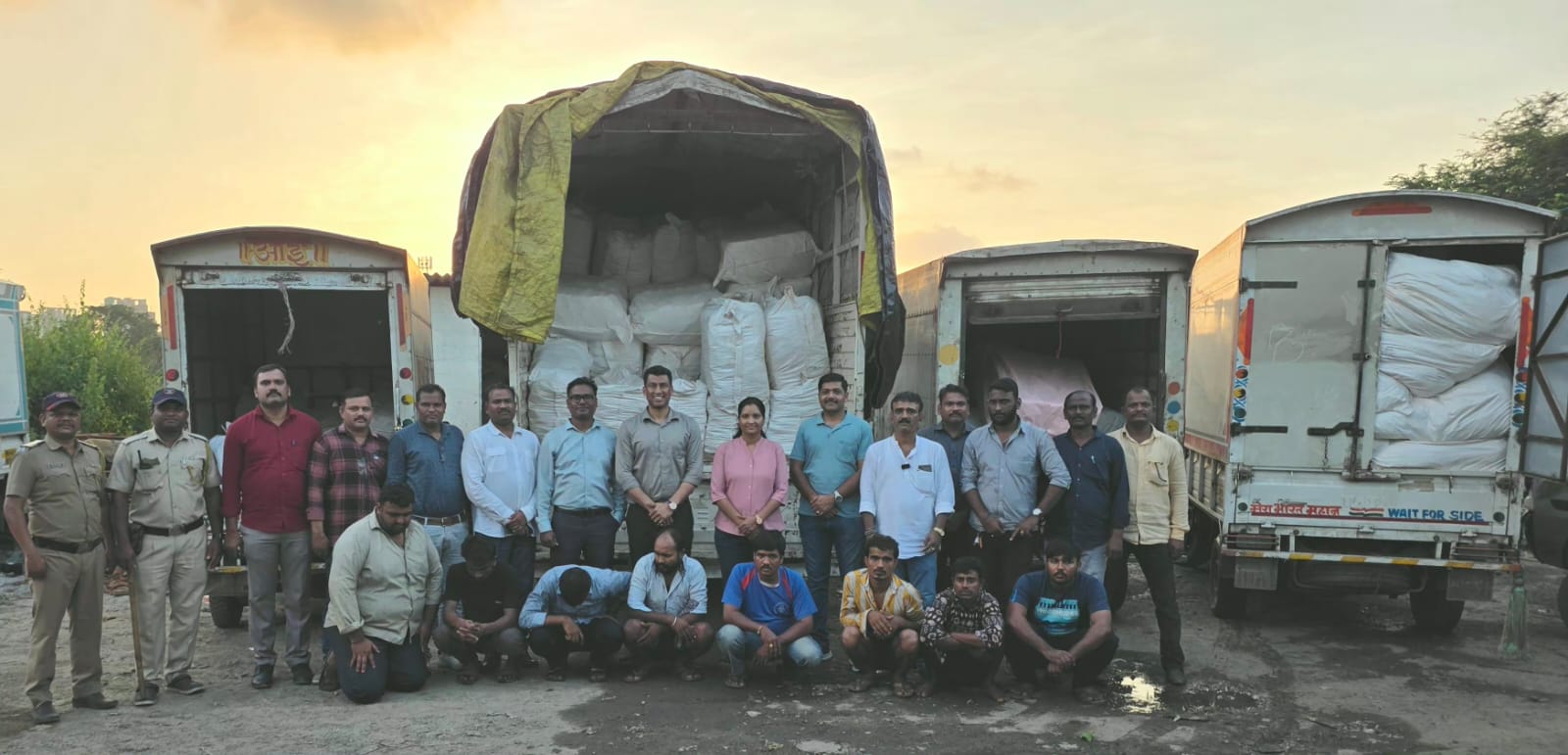 Mumbai Crime Branch Unit-6 Ne Bhiwandi Mein ₹1.14 Crore Ke Gutka Smuggling Racket Ka Pardaafash Kiya, 8 Accused Arrest, 2 Godowns Par Raid