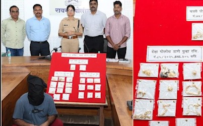 Raigad Police Ne Uttar Pradesh Ke famous robber Gang Ko Dhoondh Nikala – 15.5 Lakh Ka Sona Pakda