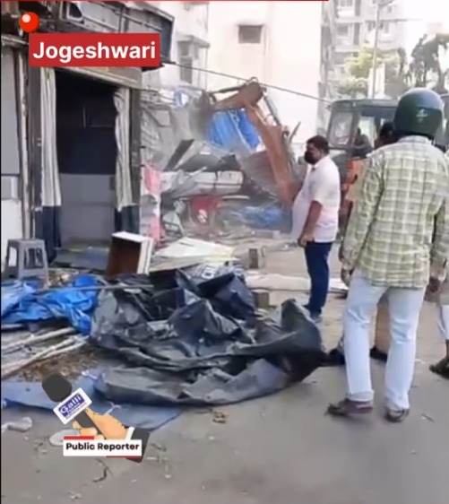 Bulldozer Chala Bmc K/West Ward Ka At Jogeshwari Vaishali Nagar