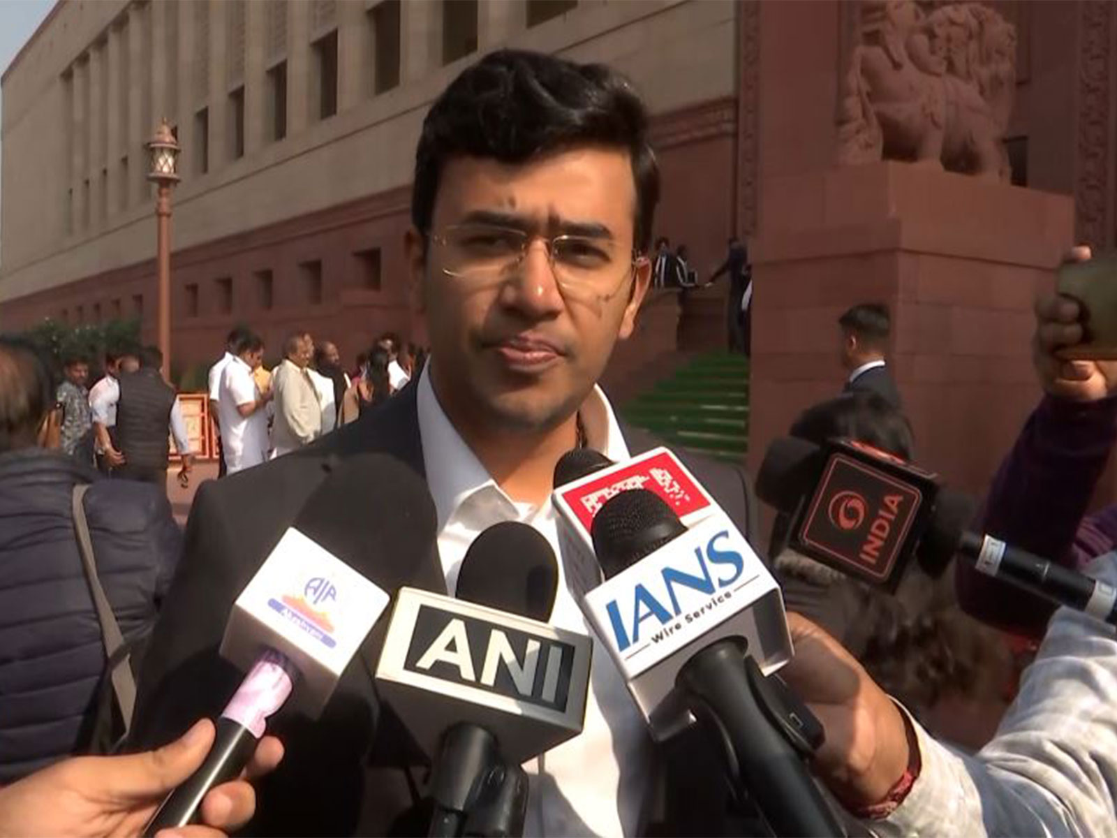 “Undemocratic, fascist”: BJP MP Tejasvi Surya slams MK Stalin over Madurai Karthigai Deepam row