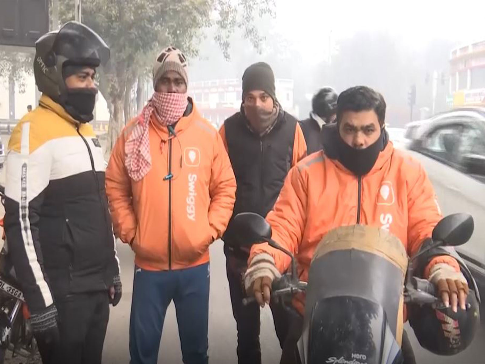 Food delivery workers hold nationwide strike over pay, insurance and working conditions