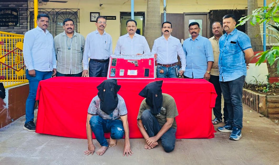 Thane Crime Branch Ne MD Drugs, Desi Pistol Aur Live Cartridge Ke Saath 2 Logon Ko Pakda – total ₹11.41 Lakh Ka Mal Zabt