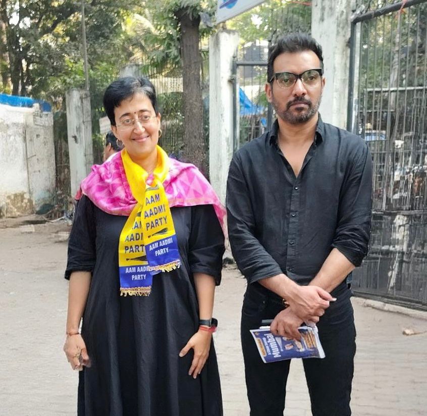 Ward 211 Madanpura–Nagpada se AAP Candidate Aslam Merchant ne apna nomination file kiya, Sath Hi Delhi Ex CM Atishi Ne BMC Manifesto Released Kiya
