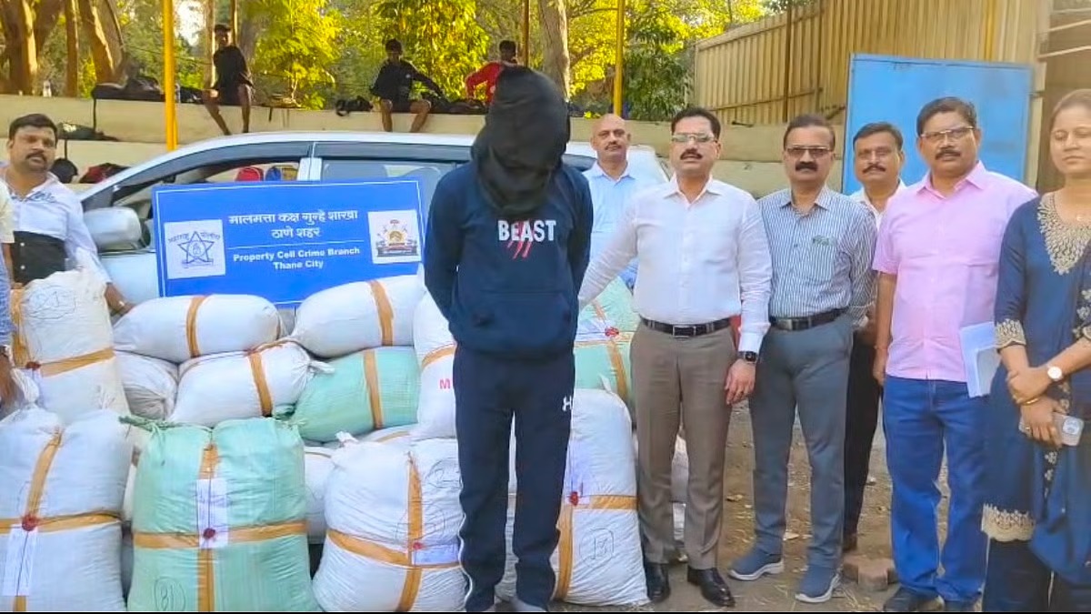 Thane Crime Branch Ka Bada Action: 638 Kg Ganja Baramad, ₹2.04 Crore Ki Drugs Seiz, Ek Arrest