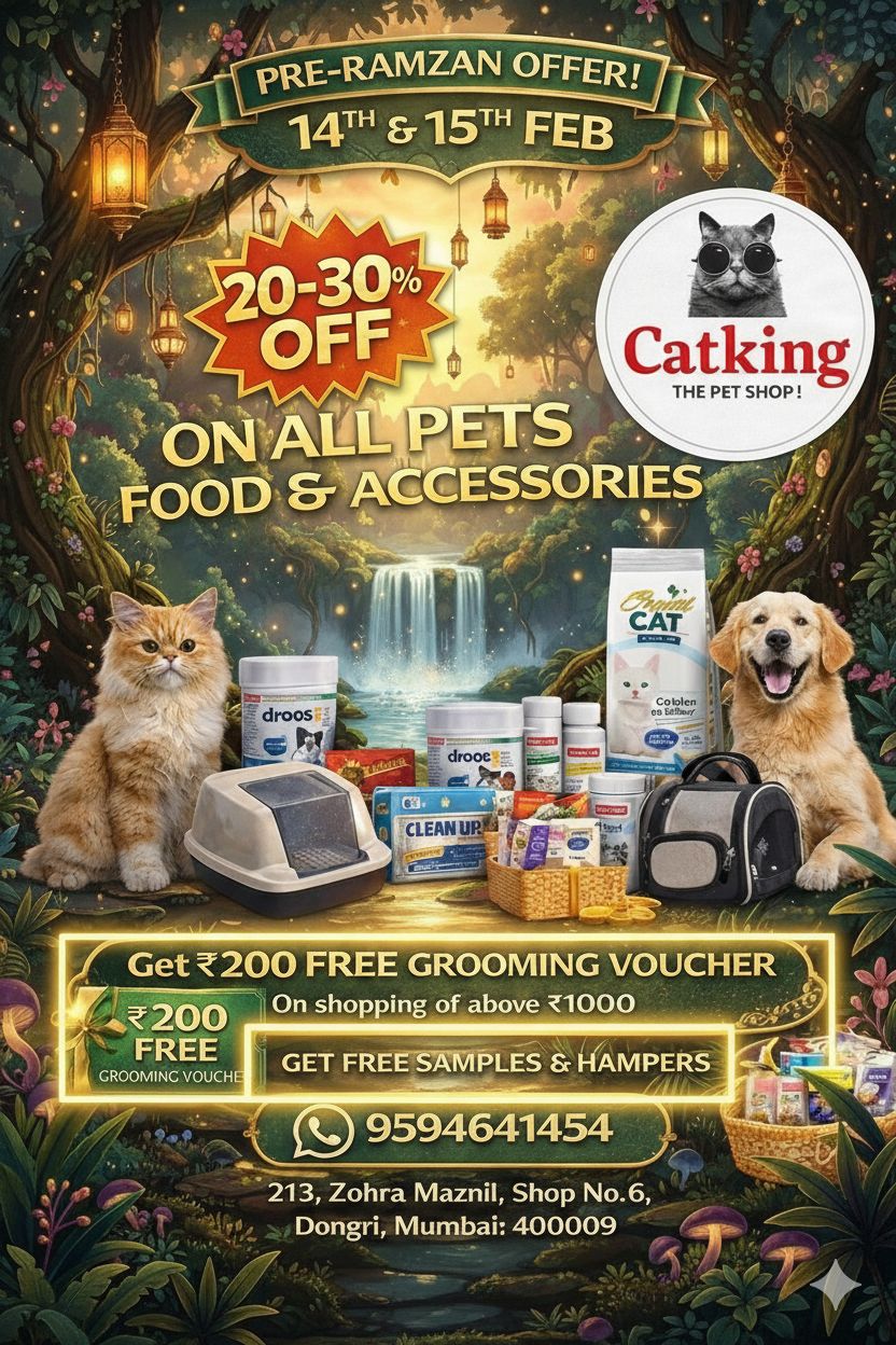 PRE-RAMZAN MEGA OFFER – CATKING THE PETSHOP