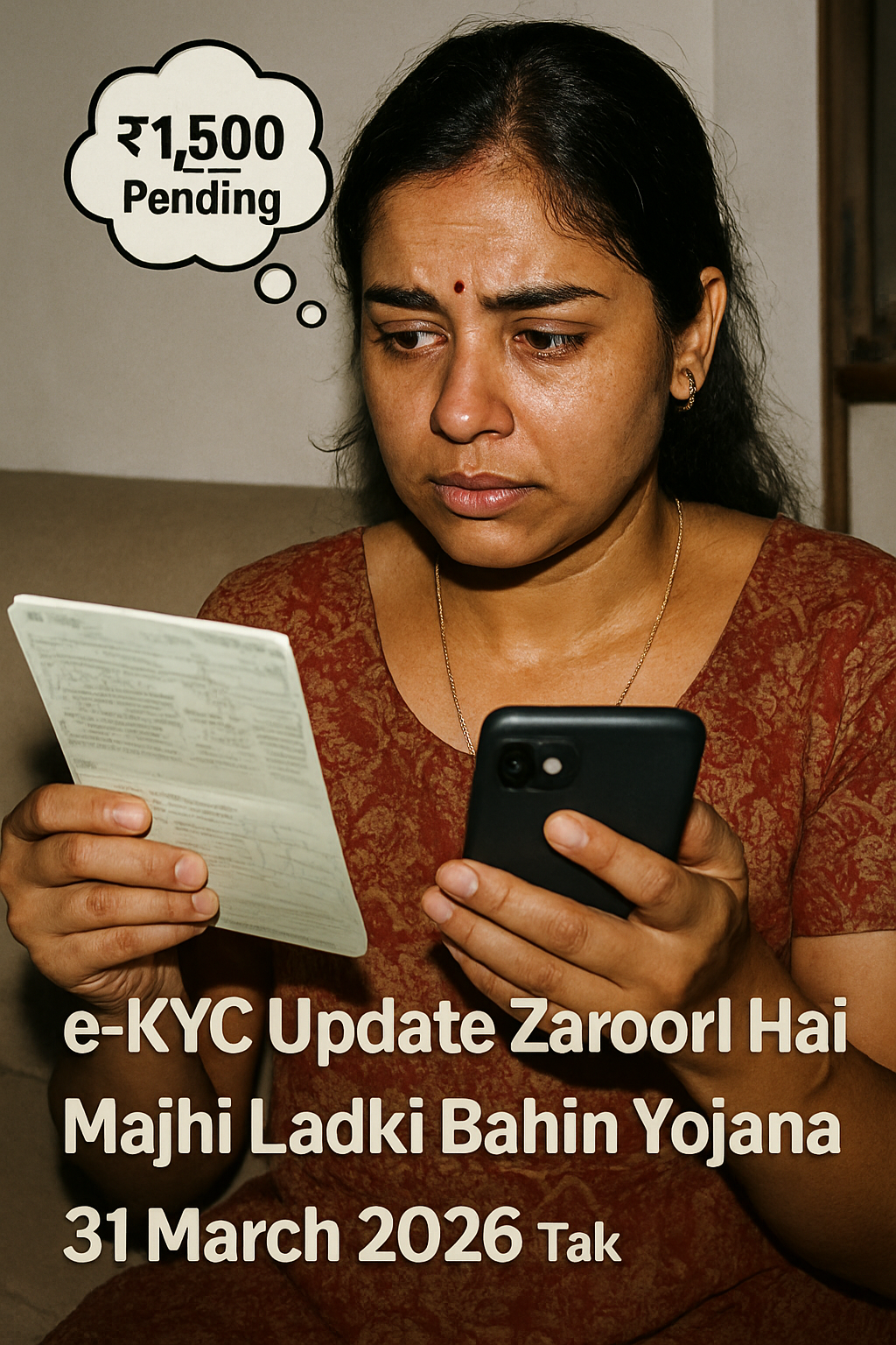 Mukhyamantri Majhi Ladki Bahin Yojana: e-KYC Correction Ka Last Call, 31 March Miss Kiya To ₹1,500 Mahina Madad Ruk Sakti Hai