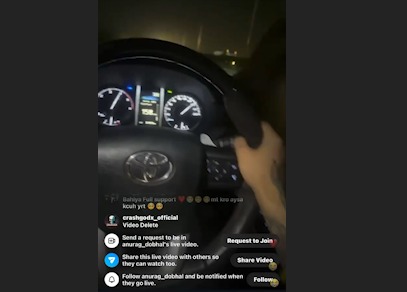 Youtuber UK07 Ne Live Aa Kar Khud Ka Accident Kiya Aur Kaha Maa Agle Janam Me Mujhe Pyaar Dena