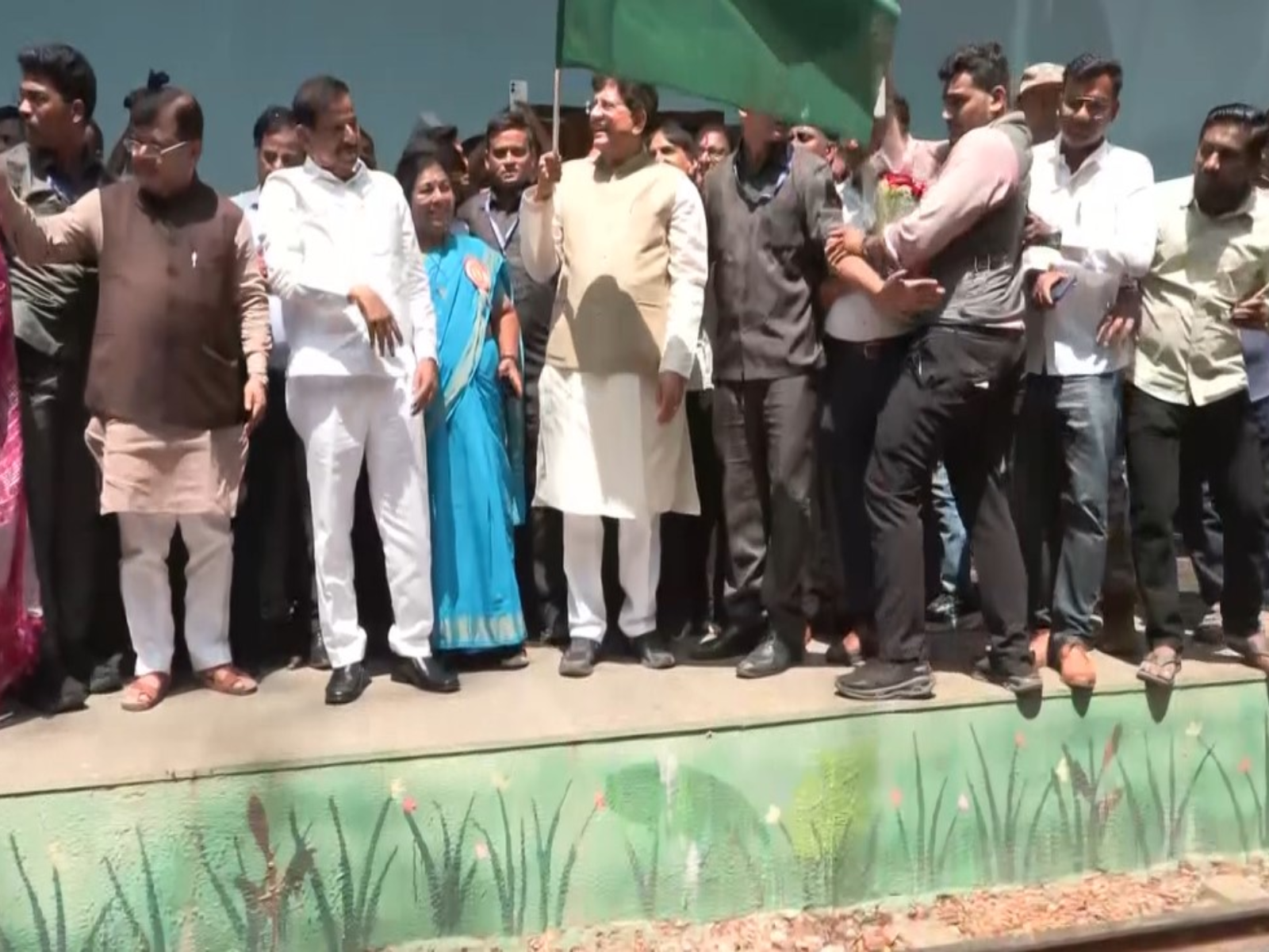 Mumbai: Union Minister Piyush Goyal inaugurates iconic Van Rani toy train at Sanjay Gandhi National Park