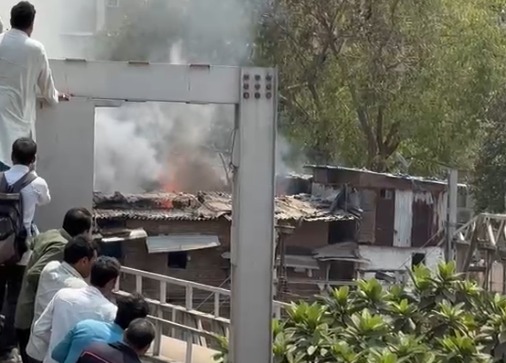 Fire Near Hancock Bridge Mazgaon