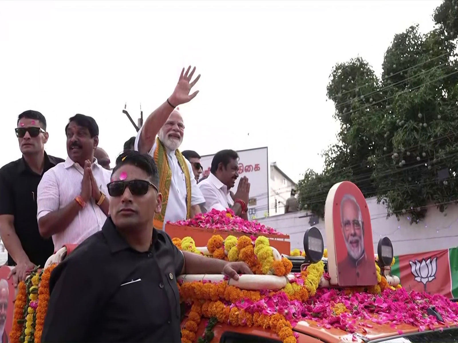Tamil Nadu polls: PM Modi holds roadshow in Kanniyakumari, pays tribute to BR Ambedkar