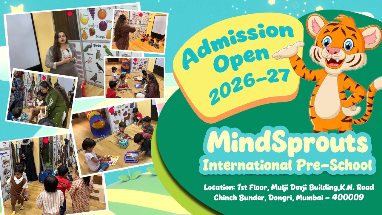 MindSprouts International Pre-School Admissions Open 2026-27 (Dongri)