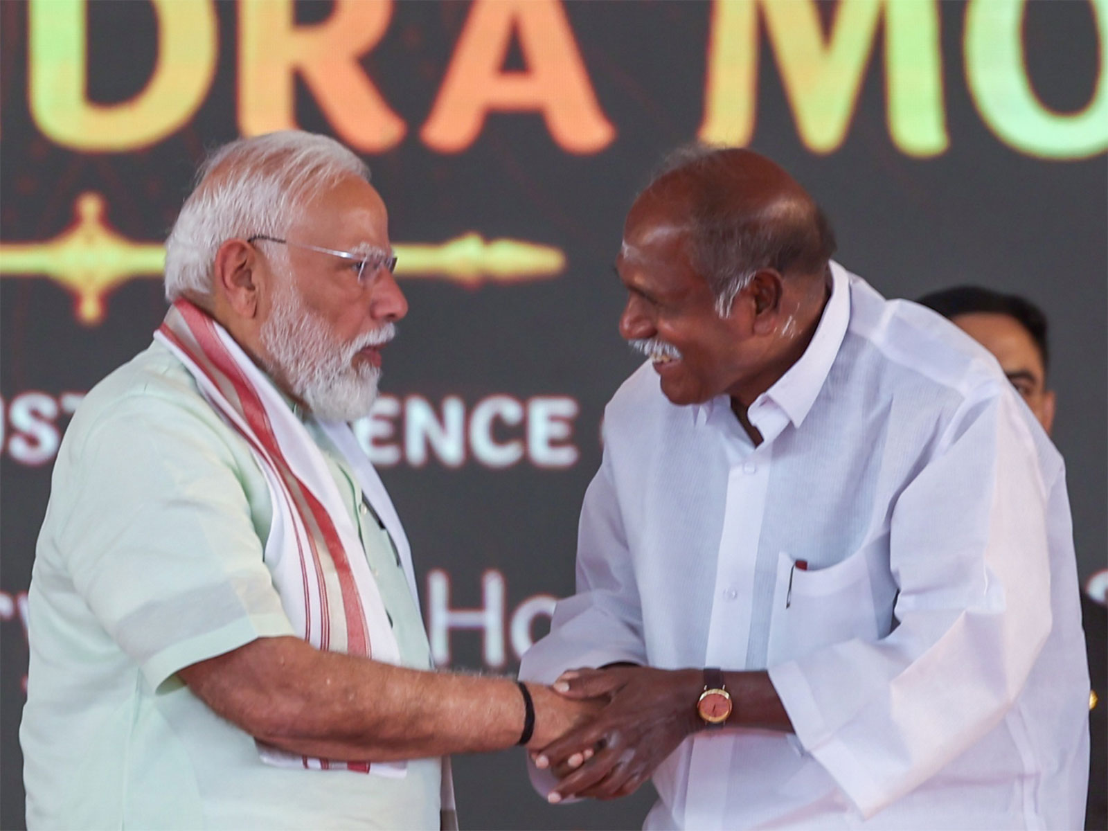 PM Modi congratulates N Rangasamy on assuming charge as Puducherry Chief Minister