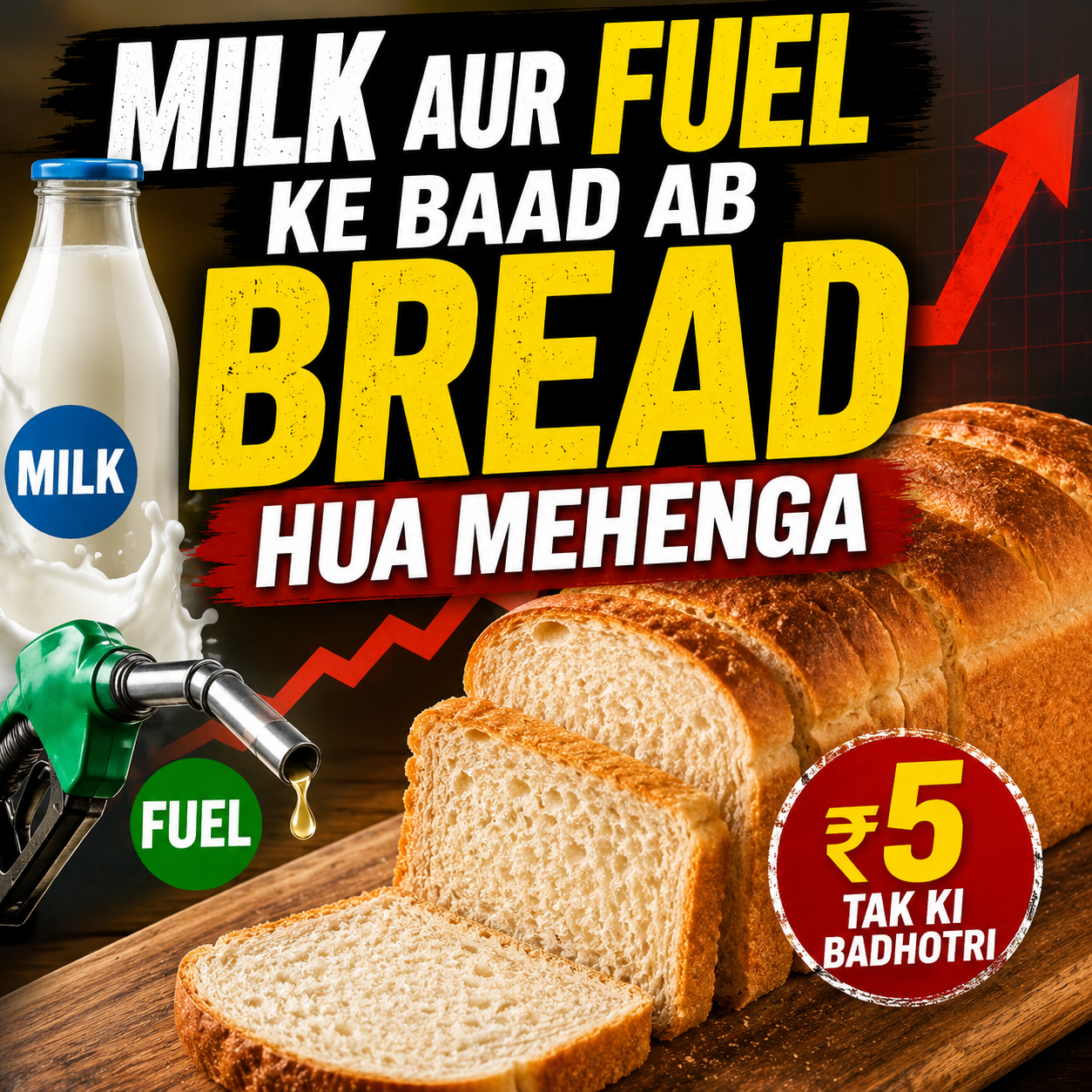 Milk Aur Fuel Ke Baad Ab Bread Hua Mehenga, ₹5 Tak Ki Badhotri