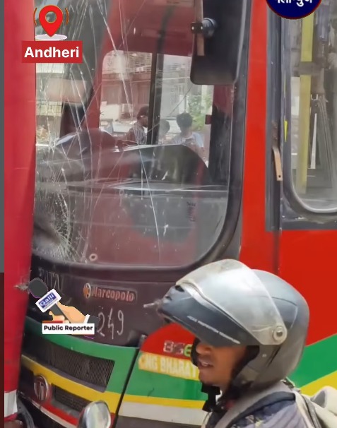 Andheri Mein 4 BEST Buses Aapas Mein Takraayi, Ek Vyakti Critical