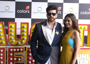KARAN & TEJAS SPOTTED ON THE SET OF LAUGHTER CHEFS FOR SHOOT