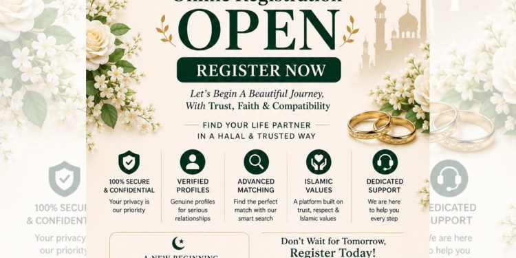 Bismillah Matrimonial – Registrations Now Open