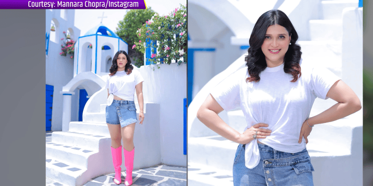 Mannara Chopra ke street style look ne jeeta fans ka dil, pink boots ne khincha sabka dhyaan