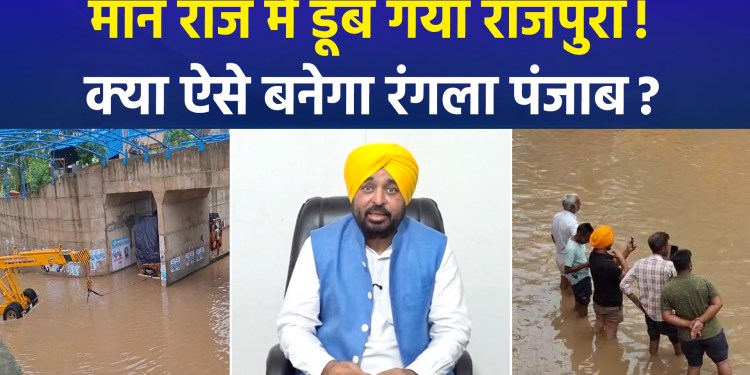 Rain Exposes the Mann Government: Rajpura Submerged, Residents in Distress!