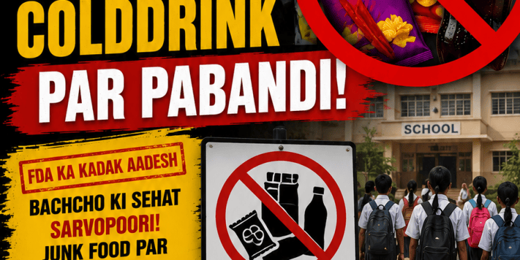 FDA Ka naya farmaan Schoolo mai choclate,chips aur colddrink par pabandi
