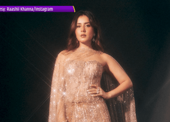 Raashii Khanna ka “An Evening in Gold” look jeet raha fans ka dil, glamorous andaaz ne bikhere style goals.