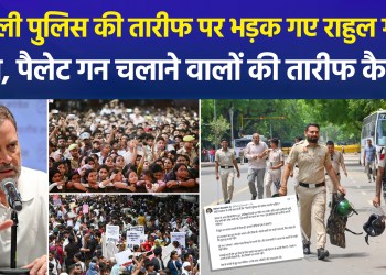 Rahul Gandhi lashes out at praise for Delhi Police; asks how those who fired pellet guns can be commended.