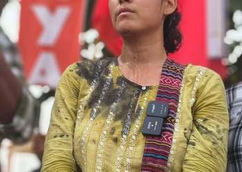 Ranchi student protest turns chaotic, ink thrown at AISA chief Neha Bora, youth detained