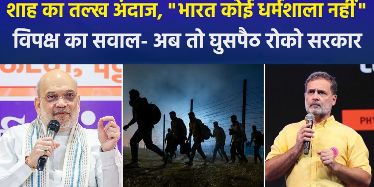 Amit Shah’s message is clear: only citizens have the right to reside in India; the opposition hits back.