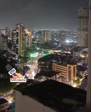 12th Rabiul Awwal, Eid e Milad (Mawlid un Nabi ) View of Mohammed Road, Minara Masjid & Dongri  From 26th Floor
