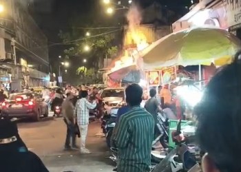 Madanpura  Shwarma Stall On Fire