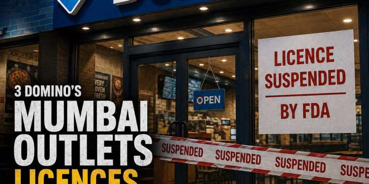 3 Domino’s Mumbai Outlets Ke Licences FDA Ne Suspend Kiye