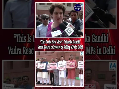 “This Is the New View”: Priyanka Gandhi Vadra Reacts to Protest by Ruling MPs in Delhi
