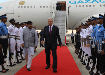 Kazakhstan President Tokayev arrives in New Delhi for BRICS Summit