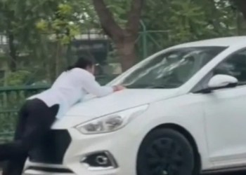 ‘Boyfriend’ drags woman on car bonnet in Lucknow