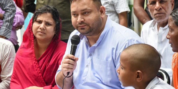 Tejashwi demands Bihar CM’s resignation over Jamui case, raises custodial deaths