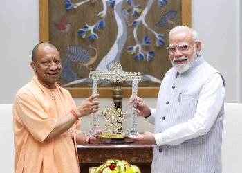 UP CM Yogi Adityanath meets Prime Minister Narendra Modi