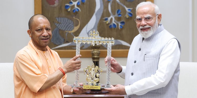 UP CM Yogi Adityanath meets Prime Minister Narendra Modi