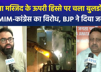 Demolition drive in Shalimar Bagh; action against Madina Masjid sparks political row