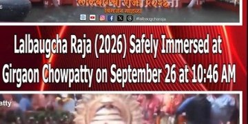 Lalbaugcha Raja (2026)Safely Immersed at Girgaon Chowpatty on September 26 at 10:46 AM