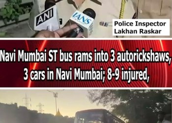 Navi Mumbai ST bus rams into 3 autorickshaws, 3 cars in Navi Mumbai; 8-9 injured,