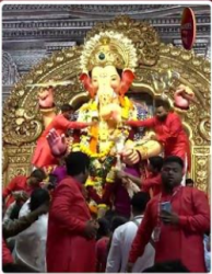 लालबागच्या राजाच्या दर्शनासाठी आणि बाप्पाचा आशीर्वाद घेण्यासाठी भाविक मोठ्या संख्येने येत आहेत