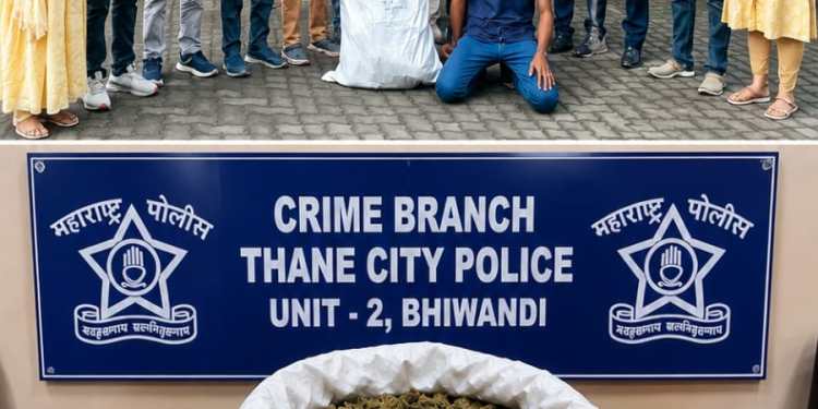 Bhiwandi Crime Branch Unit-2 Ki Karwai: ₹10.38 Lakh Ka 20.960 Kg Ganja Seized, 22 Saal Ka Aaropi Pakda
