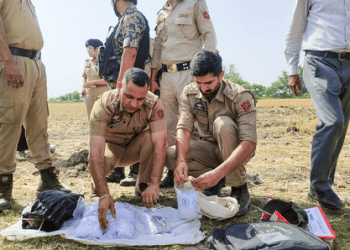 J&K Police seize 1 kg drugs and Italian-made pistol in drone-drop case in Jammu, arrest two