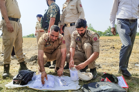 J&K Police seize 1 kg drugs and Italian-made pistol in drone-drop case in Jammu, arrest two
