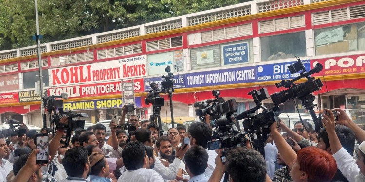 Man thrashed during Oppn protest; BJP says ‘anarchist’ Congress workers